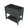 Brooklyn Slate Open Shelf Vanity Sink Base - 36" W x 34.5" H x 21" D 36" W