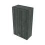 Brooklyn Slate Double Door Wall Cabinet - 24" W x 42" H x 12" D 24" W