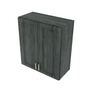 Brooklyn Slate Double Door Wall Cabinet - 27" W x 30" H x 12" D 27" W