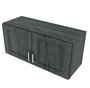 Brooklyn Slate Double Door Wall Cabinet - 33" W x 15" H 33" W