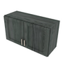 Brooklyn Slate Double Door Wall Cabinet - 33" W x 18" H x 12" D 33" W