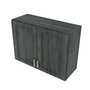 Brooklyn Slate Double Door Wall Cabinet - 33" W x 24" H x 12" D 33" W