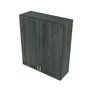 Brooklyn Slate Double Door Wall Cabinet - 33" W x 42" H x 12" D 33" W