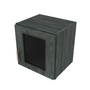 Brooklyn Slate Wall Stacking Cabinet with Glass - 15" W x 15" H x 12" D 15" W