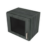 Brooklyn Slate Wall Stacking Cabinet with Glass - 18" W x 15" H x 12" D 18" W