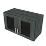 Brooklyn Slate Wall Stacking Cabinet with Glass - 27" W x 15" H x 12" D 27" W