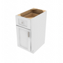 Brooklyn Bright White Single Door Standard Base Cabinet - 15" W x 34.5" H x 24" D 15" W
