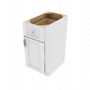 Brooklyn Bright White Single Door Standard Base Cabinet - 15" W x 34.5" H x 24" D 15" W