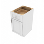 Brooklyn Bright White Single Door Standard Base Cabinet - 18" W x 34.5" H x 24" D 18" W