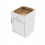 Brooklyn Bright White Single Door Standard Base Cabinet - 21" W x 34.5" H x 24" D 21" W