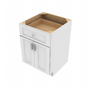 Brooklyn Bright White Double Door Standard Base Cabinet - 24" W x 34.5" H x 24" D 24" W