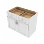 Brooklyn Bright White Double Door Standard Base Cabinet - 39" W x 34.5" H x 24" D 39" W
