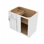 Brooklyn Bright White Blind Base Cabinet - 42" W x 34.5" H x 24" D 42" W