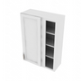 Brooklyn Bright White Blind Wall Cabinet - 30" W x 42" H x 12" D 30" W