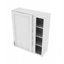 Brooklyn Bright White Blind Wall Cabinet - 36" W x 42" H x 12" D 36" W