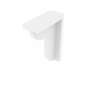 Brooklyn Bright White Medium Corbel - 3" W x 10.5" H x 7.5" D 3" W