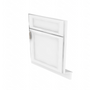 Brooklyn Bright White Corner Sink Front - 27" W x 34.5" H x 2" D 27" W