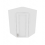 Brooklyn Bright White Corner Wall Cabinet - 27" W x 36" H x 15" D 27" W