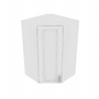 Brooklyn Bright White Corner Wall Cabinet - 27" W x 42" H x 15" D 27" W