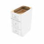 Brooklyn Bright White Drawer Base Cabinet - 15" W x 34.5" H x 24" D 15" W