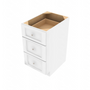 Brooklyn Bright White Drawer Base Cabinet - 18" W x 34.5" H x 24" D 18" W