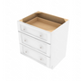 Brooklyn Bright White Drawer Base Cabinet - 30" W x 34.5" H x 24" D 30" W