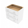 Brooklyn Bright White Drawer Base Cabinet - 33" W x 34.5" H x 24" D 33" W