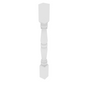 Brooklyn Bright White Turned Post - 3" W x 35.5" H x 3" D 3" W