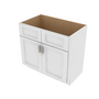 Brooklyn Bright White Double Door Vanity - 36" W 36" W