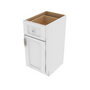 Brooklyn Bright White Single Door Vanity Base 15" W x 34.5" H x 21" D 15" W