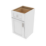 Brooklyn Bright White Single Door Vanity Base 18" W x 34.5" H x 21" D 18" W
