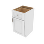 Brooklyn Bright White Single Door Vanity Base 18" W x 34.5" H x 21" D 18" W