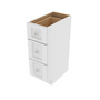 Brooklyn Bright White Vanity Drawer Base - 12" W x 34.5" H x 21" D 12" W