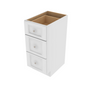 Brooklyn Bright White Vanity Drawer Base - 15" W x 34.5" H x 21" D 15" W