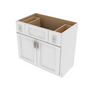 Brooklyn Bright White Vanity Sink Base - 36" W x 34.5" H x 21" D 36" W