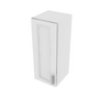 Brooklyn Bright White Single Door Wall Cabinet - 12" W x 30" H x 12" D 12" W