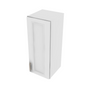 Brooklyn Bright White Single Door Wall Cabinet - 12" W x 30" H x 12" D 12" W