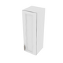 Brooklyn Bright White Single Door Wall Cabinet - 12" W x 36" H x 12" D 12" W