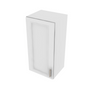 Brooklyn Bright White Single Door Wall Cabinet - 15" W x 30" H x 12" D 15" W