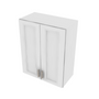 Brooklyn Bright White Double Door Wall Cabinet - 24" W x 30" H x 12" D 24" W