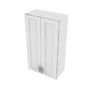 Brooklyn Bright White Double Door Wall Cabinet - 24" W x 42" H x 12" D 24" W