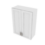Brooklyn Bright White Double Door Wall Cabinet - 27" W x 36" H x 12" D 27" W