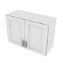 Brooklyn Bright White Double Door Wall Cabinet - 30" W x 21" H x 12" D 30" W