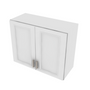 Brooklyn Bright White Double Door Wall Cabinet - 30" W x 24" H x 12" D 30" W