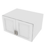 Brooklyn Bright White Double Door Wall Cabinet - 33" W x 18" H x 24" D 33" W