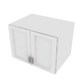 Brooklyn Bright White Double Door Wall Cabinet - 33" W x 24" H x 24" D 33" W