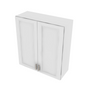 Brooklyn Bright White Double Door Wall Cabinet - 33" W x 36" H x 12" D 33" W