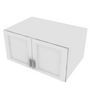 Brooklyn Bright White Refrigerator Wall Cabinet - 36" W x 18" H x 24" D 36" W