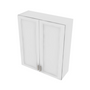 Brooklyn Bright White Double Door Wall Cabinet - 39" W x 42" H x 12" D 39" W