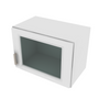 Brooklyn Bright White Wall Stacking Cabinet with Glass - 21" W x 15" H x 12" D 21" W